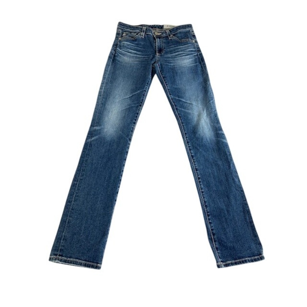 AG Adriano Goldschmied The Harper Straight‎ Leg Jeans Blue Medium Wash 26R